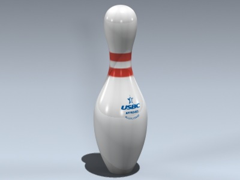 Bowling Pin 3d Model by Mesh Factory