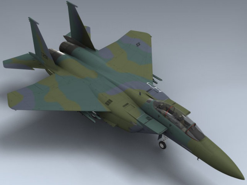 F-15E Strike Eagle Prototype 3d Model by Mesh Factory