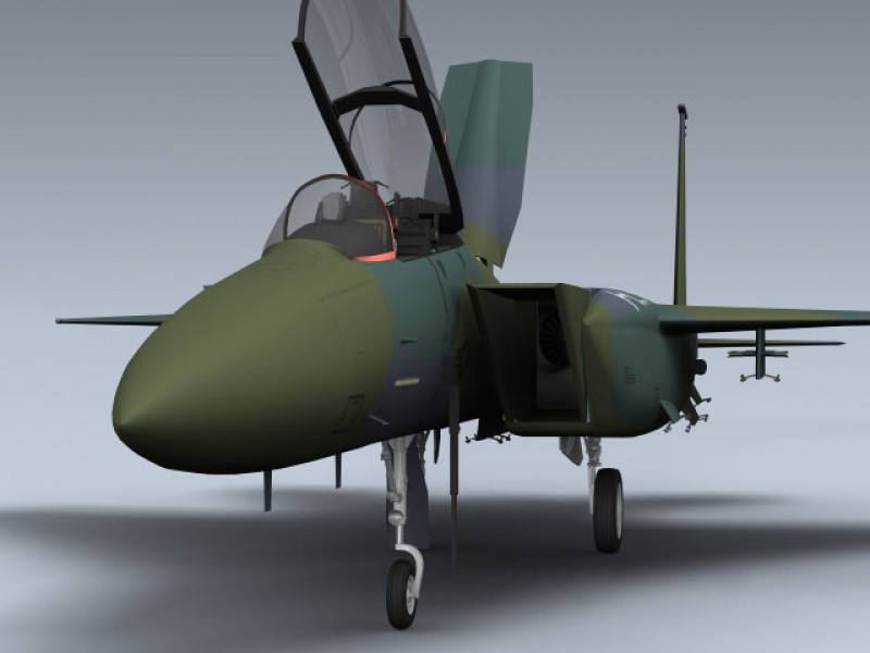 F-15E Strike Eagle Prototype 3d Model by Mesh Factory