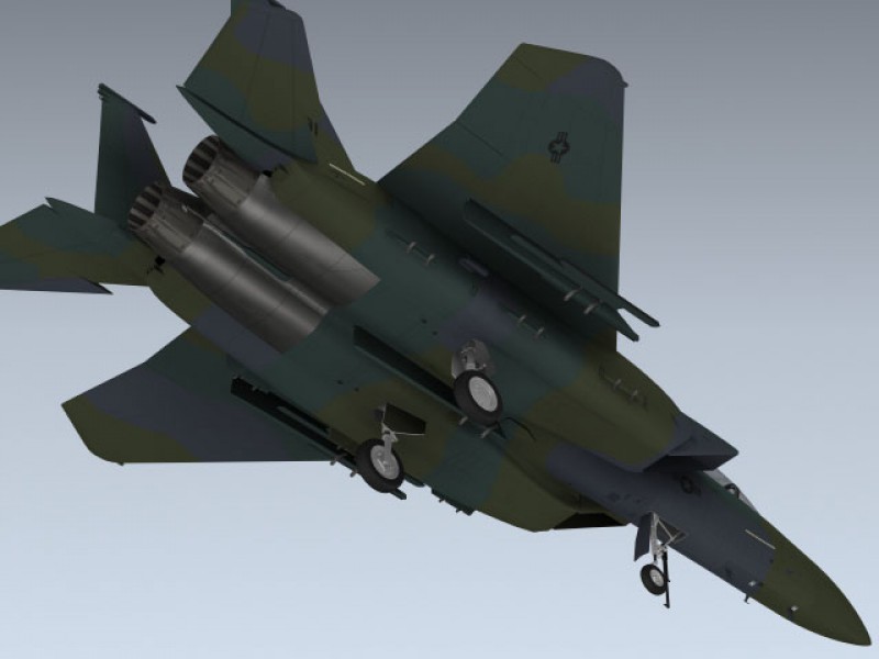 F-15E Strike Eagle Prototype 3d Model by Mesh Factory