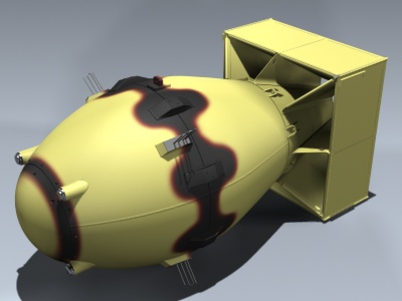 Atomic Bomb (Fat Man) 3d Model by Mesh Factory