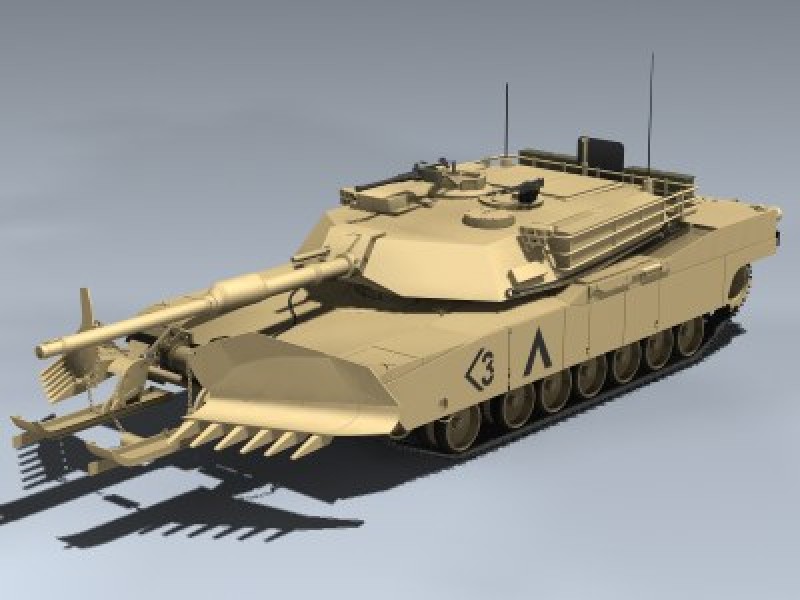 M1A1 Abrams Mine Plow