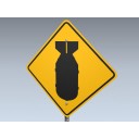 Road Sign (Bombing Ahead)