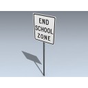 Road Sign (End School Zone)