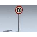 Road Sign (EU Round Speed Limit)