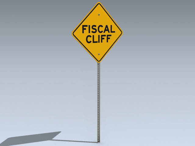 Road Sign (Fiscal Cliff)