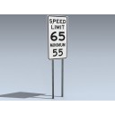Road Sign (Min Max Highway Speed)
