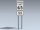 Road Sign (Min Max Highway Speed)
