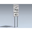 Road Sign (Min Max Highway Speed)