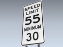 Road Sign (Min Max Highway Speed)