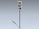 Road Sign (US One Way)