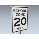 Road Sign (US School Zone)