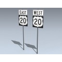 Road Signs (US 20 East West)