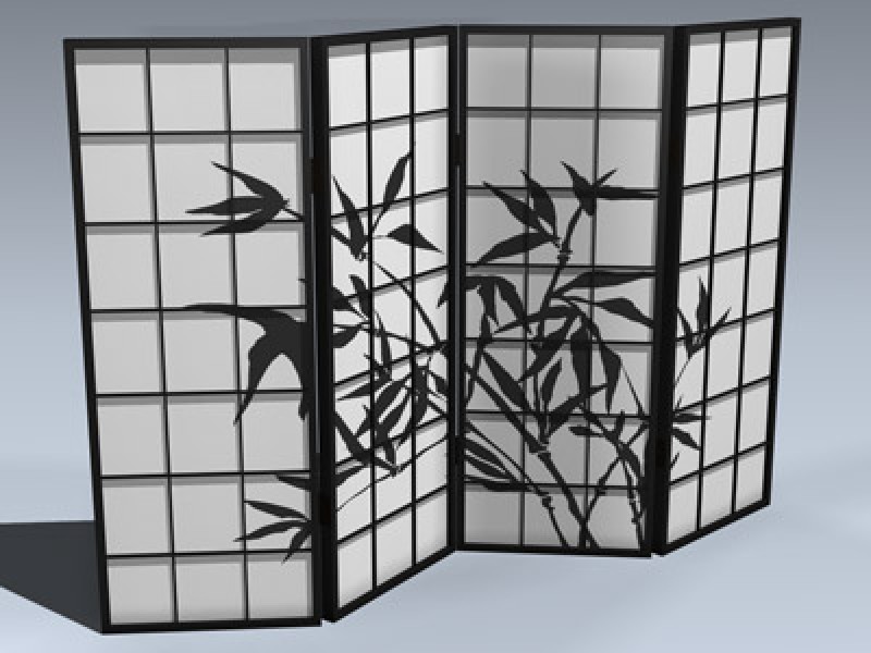 Shoji Screen (4-Panel)