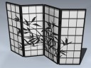 Shoji Screen (4-Panel)