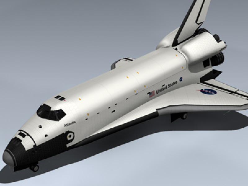 Space Shuttle Atlantis 3d Model by Mesh Factory