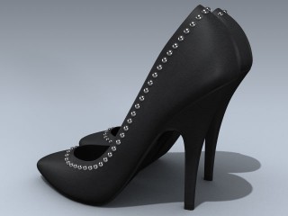 Shoe (Studded High Heel Pump)